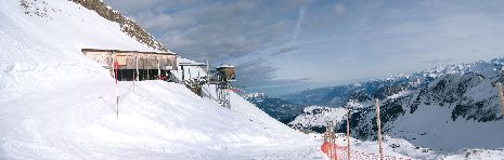 Rothorn Blick auf Sesselstation